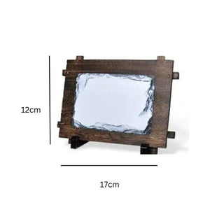 Rectangular Photo Rock Slate with Frame 12x17cm Sublimation Heat Press Transfer 1 Piece